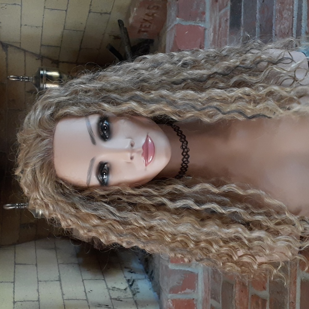 Cute Curly Blonde Lacefront Wig